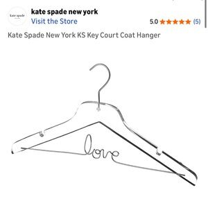 Kate Spade Silver Love Wire Hanger